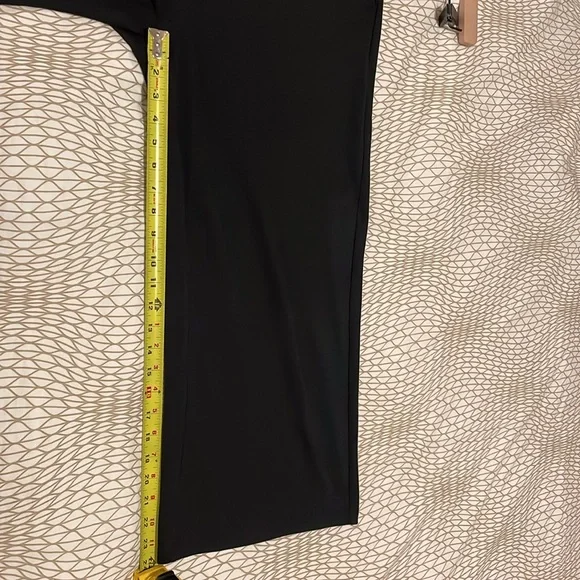 Black Eileen Fisher Organic Cotton Ponte Wide-Leg Pant, Medium (24” inseam) - Picture 6 of 8